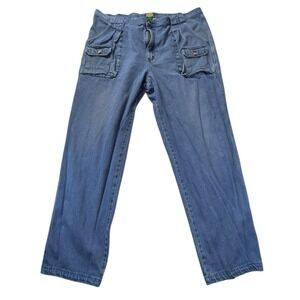 Canelas Outdoor Gear Denim Work Pants Regular Fit Straight Mens Sz 46x31